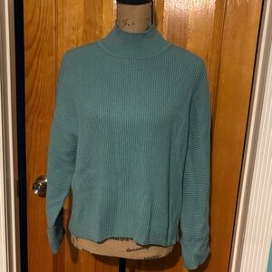 Worthington Teal Cowl Neck Sweater